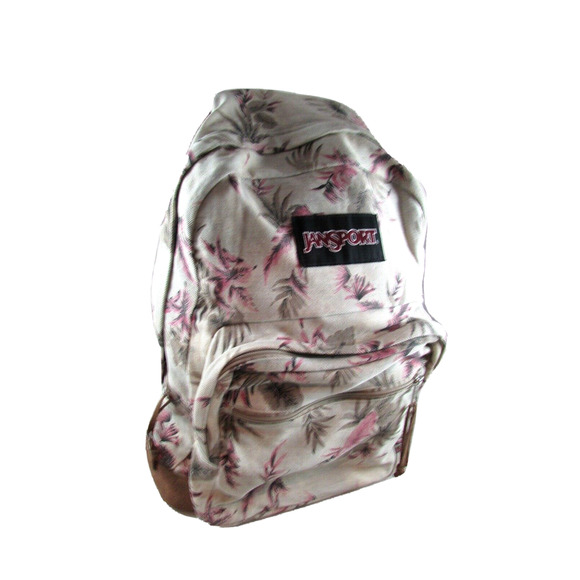 Jansport Backpack Suede Bottom Philodendron Print Right Pack Expressions 31L - Picture 1 of 7